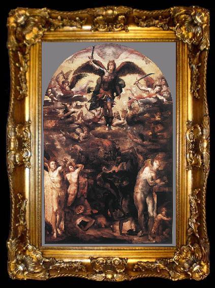 framed  BECCAFUMI, Domenico Fall of the Rebellious Angels gjh, ta009-2